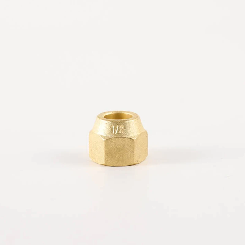 7/16"-17/16" UNF Hex Nut 45 Degree SAE 1/4" 3/8" 1/2" 5/8" 3/4" Inch Flare Pipe Fitting Adapter Air Conditioner Brass Copper
