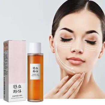 Ginseng Essenza per il viso Idratare Schiarire la linea sottile Liscia Ripristina la pelle secca e opaca Illumina il siero Tonico idratante per la cura del viso 1