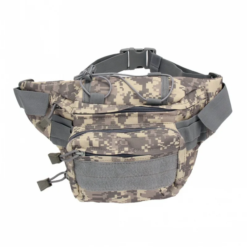 Large Capacity Camping Hiking Tactical Waist Pack Mens Waist Bag Solid Color/Camouflage Print Fanny Pack Waterproof Outdoor Bags 3