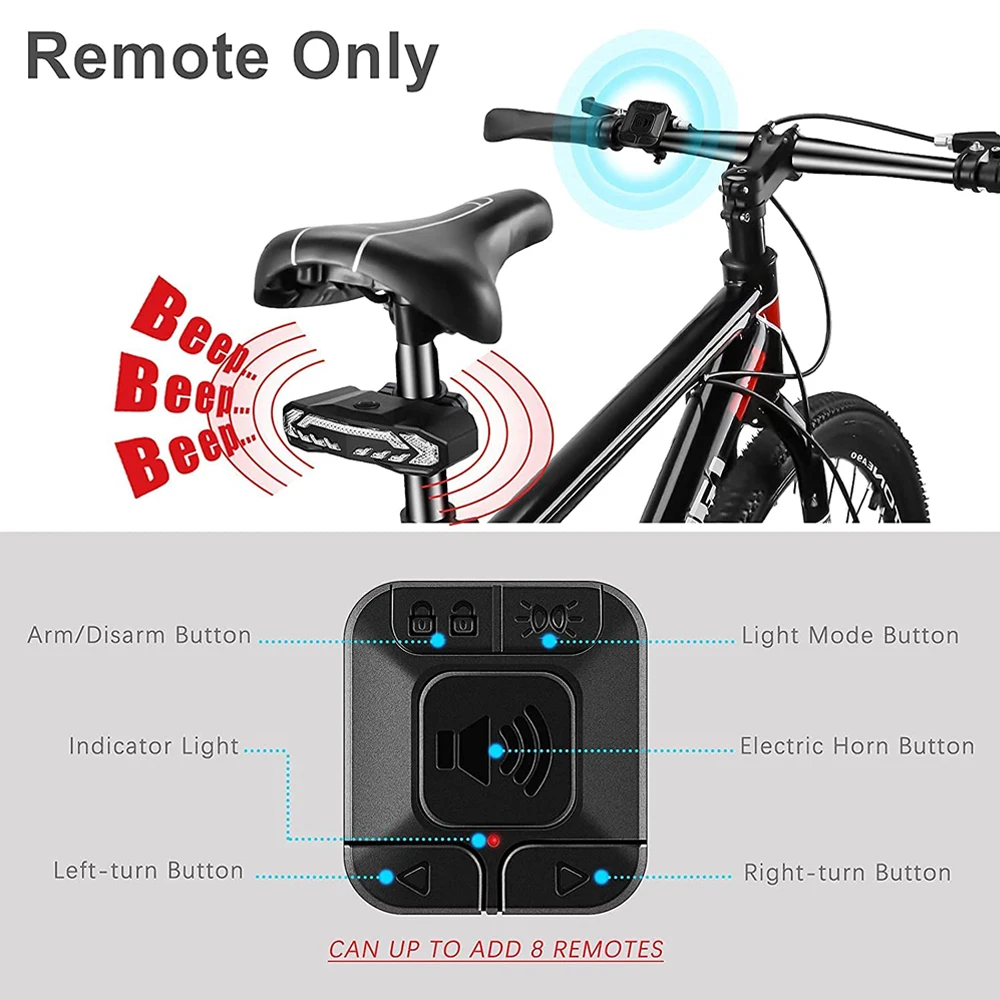 Remote control for SF31 bicycle tail light alarm accessories