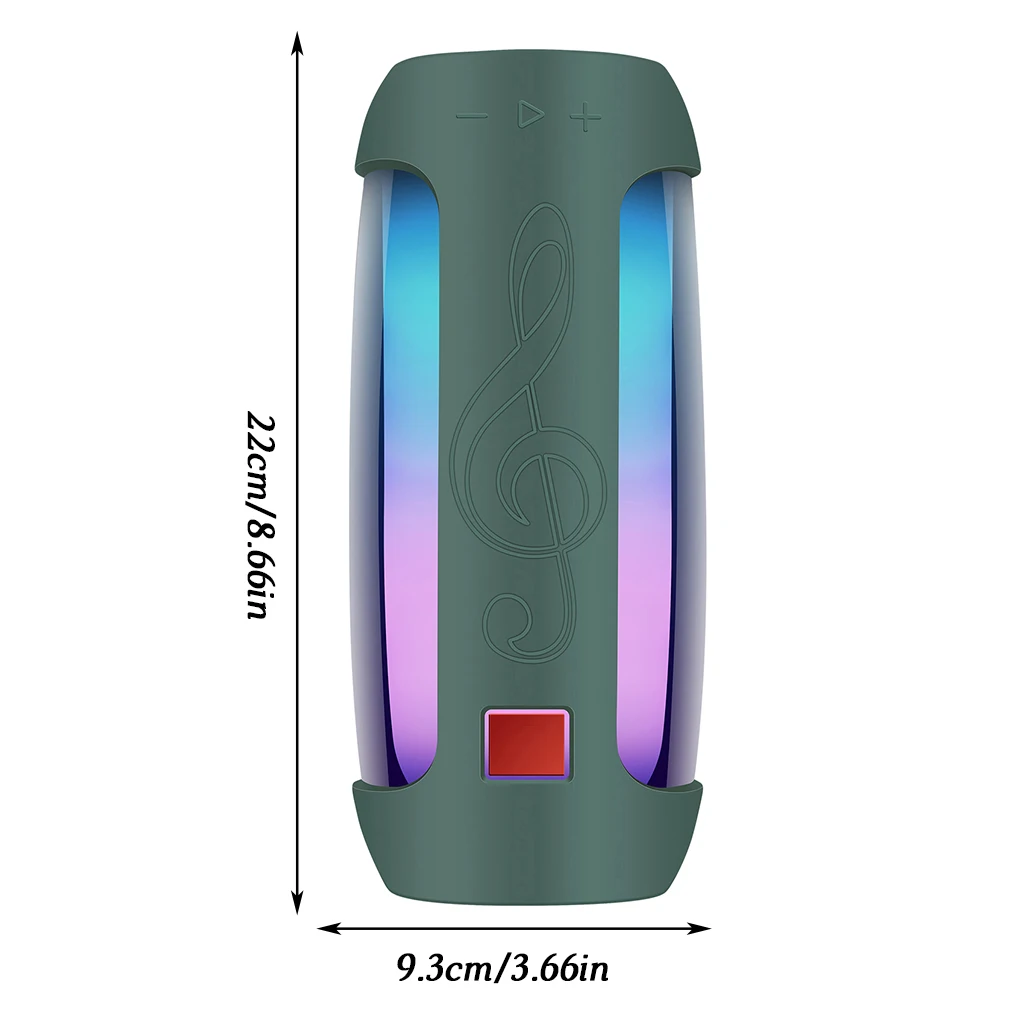 Protezione Altoparlante Soundbox Cover In Silicone Sostituzione Della Copertura Dell'Altoparlante Compatibile Con Bluetooth Per Jbl Pulse 4, Orange