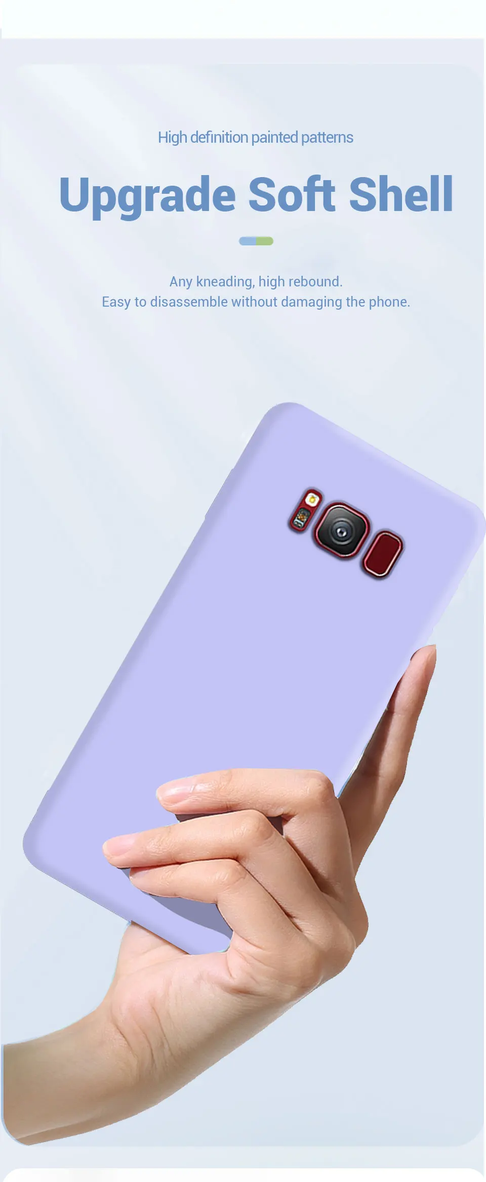 Für Samsung S8 Plus Fall Flüssigkeit Weiche Silikon TPU Zurück Abdeckung Für Samsung Galaxy S8 Telefon Fällen Für Samsung S8 Plus Fundas coque – Detail 5