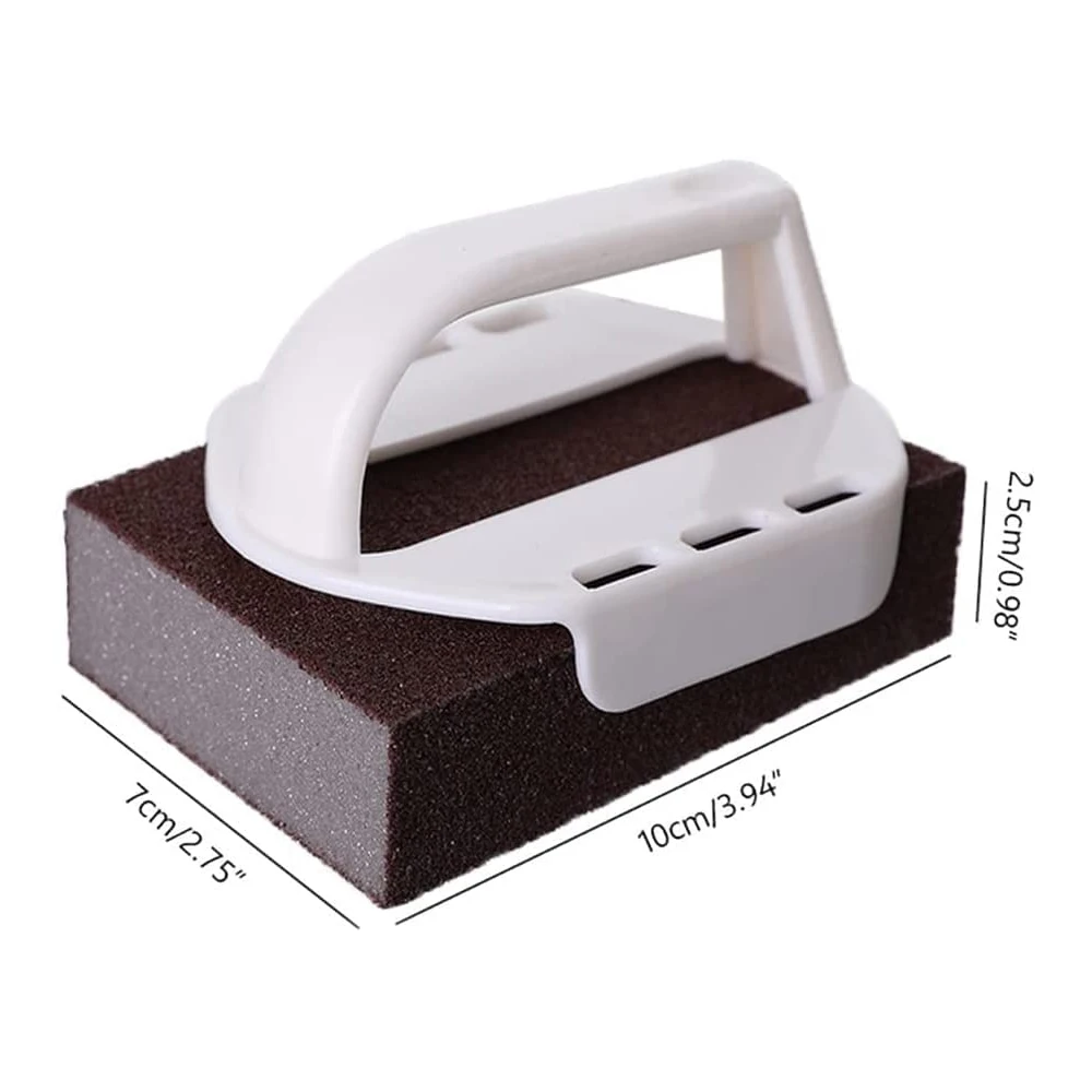 Krisler Lot De 8 éponges En Carborundum Nano émeri Pour Pot De Pierre De Caspienne - Brosse De Nettoyage De Rouille - Tampons De Nettoyage De Pot Avec Carborundum - Outil De