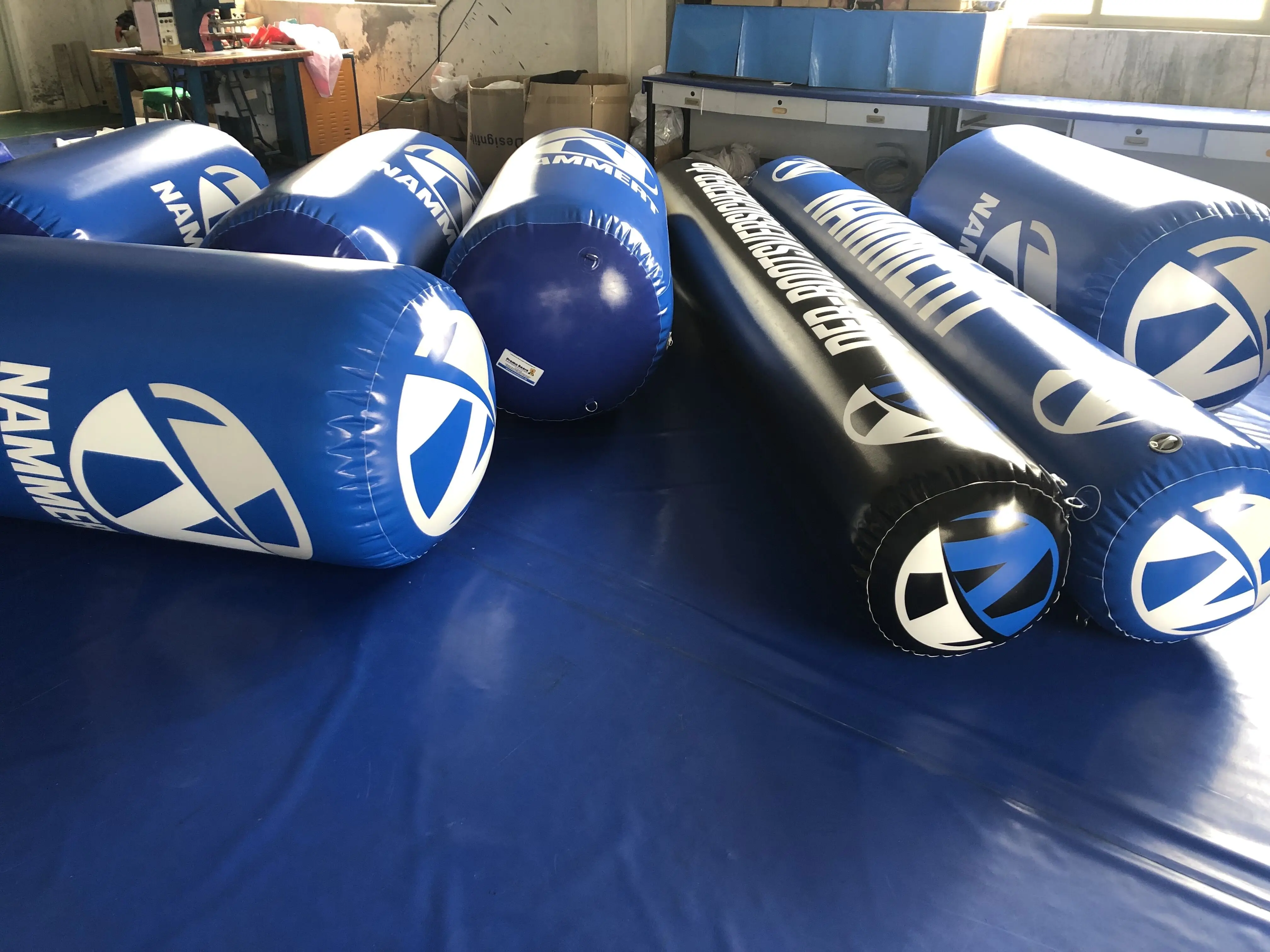 PVC Inflatable Water Cylindrical Buoy Marker Sailboat Event Air Buoys