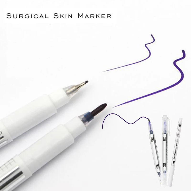 

Surgical Eyebrow Skin Tattoo Marker Pen Tool Accessories With Measuring Ruler