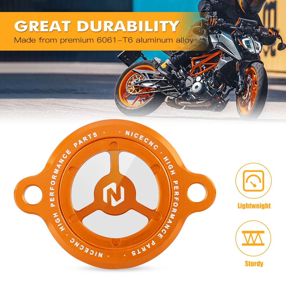 Für KTM 390 250 Adventure 2021-2023 Ölfilter-Abdeckkappe Duke 125 200 250 390 2016–2023 RC 125 RC200 RC390 2017–2023 2022 2021 – Detail 4