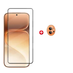6 - in - 1 Tempered Glass Phone Protector with Full HD 9H Screen and Lens Coverage - Honor 600 (1 Glass and 1 Len)