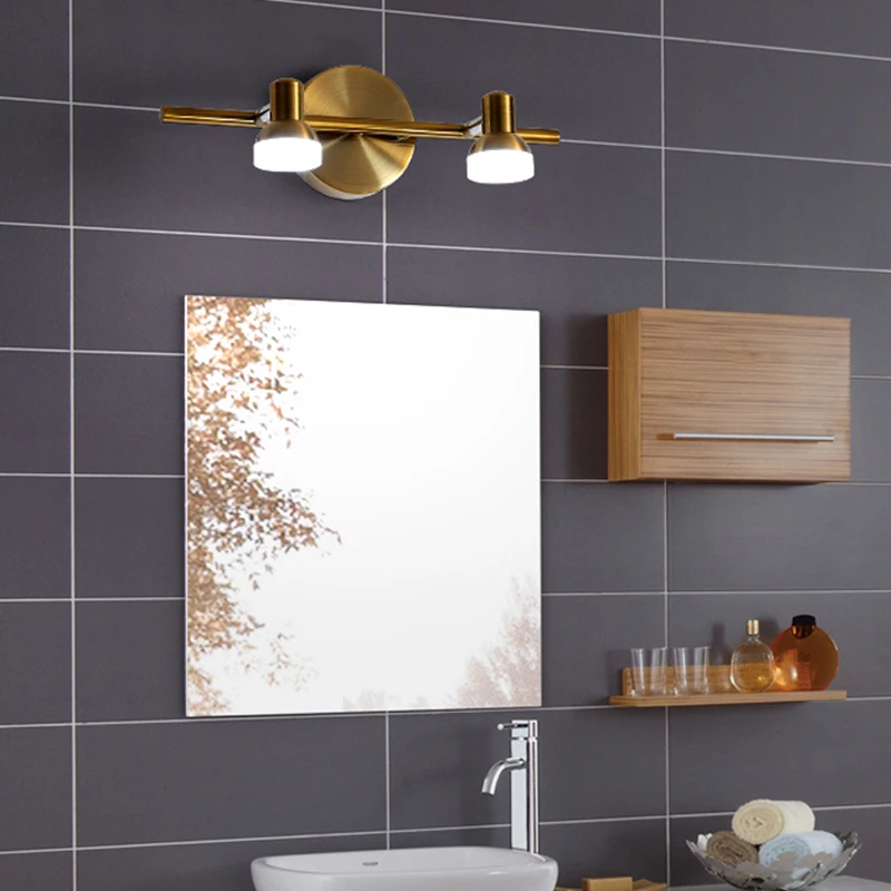 LED Wall Lamp Modern LED Wall Lamp Mirror Headlight For Bathroom Bedroom Home Decor Fixtures Makeup Lustre Simple Wall Sconce AC 110V220V