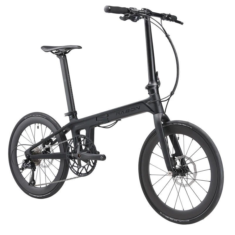 Carbon Fibre Folding Bike 20 Inch For Adult 9 Speed City Bike Foldable