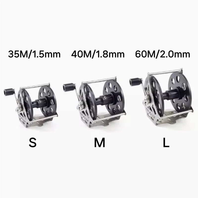 Original MVD Fishing Reel Handle Smooth Sliding Low-Buoyancy  Speargun Fishing Line Wheel Tackle Casting Reel 35M 40M 60M 2