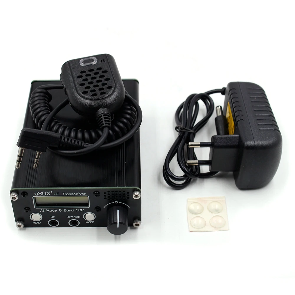 

USDR USDX + Plus V2 10/15/17/20/30/40/60/80M 8-полосный SDR все режимы HF SSB QRP трансивер + аккумулятор 4000 мАч-штепсельная вилка европейского стандарта