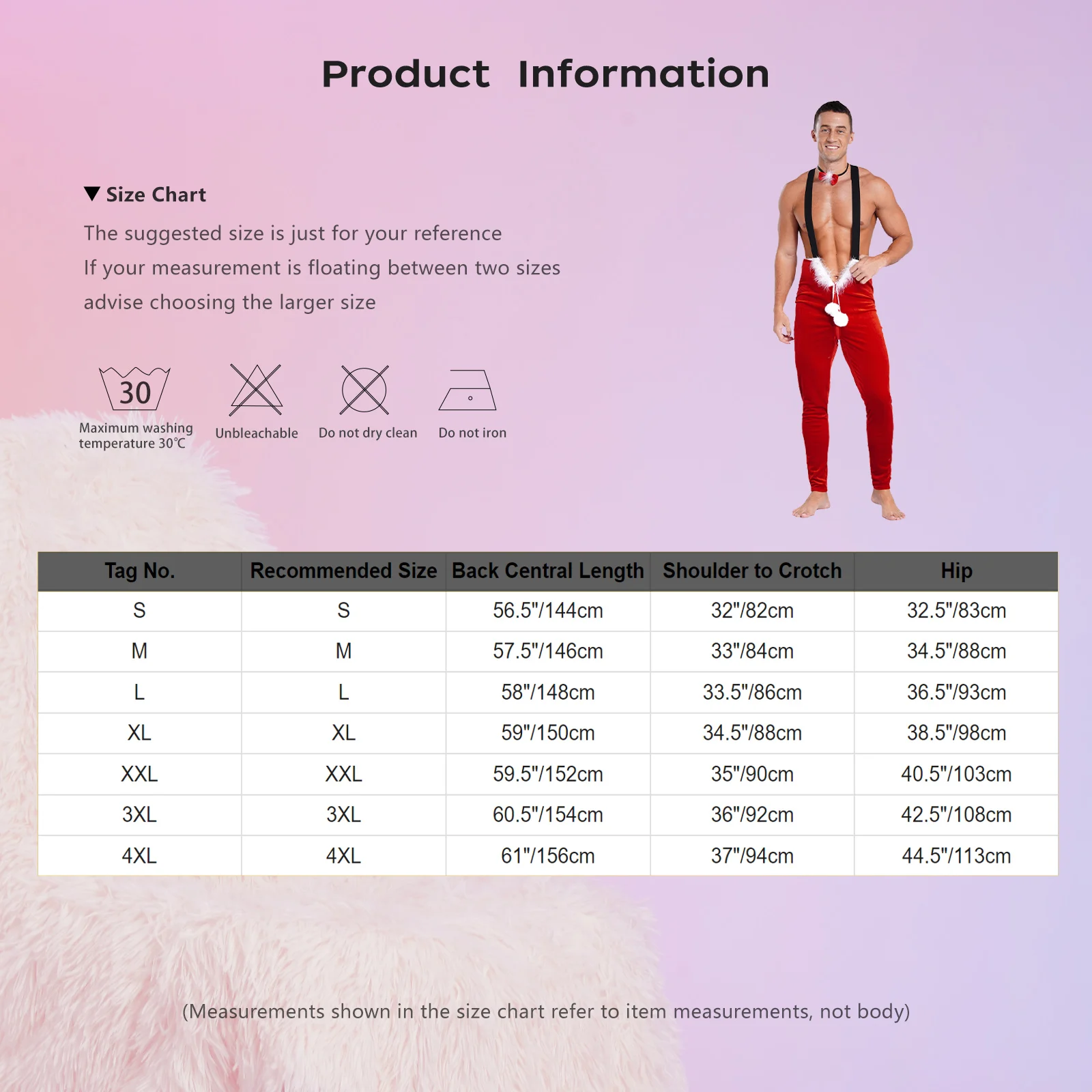 Men Sexy Christmas Costume Xmas Santa Claus Festival Party Romper Velvet Elastic Strap Jumpsuit Bow Tie Set New Year