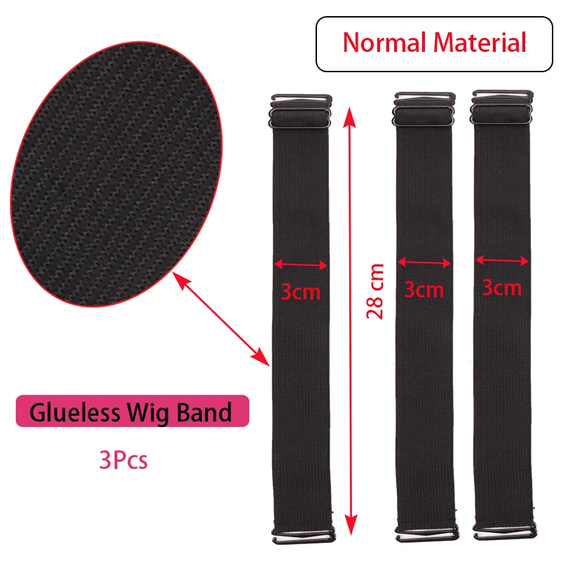 2 Stück Perückenband Aus Nylon – Elastisch, Verstellbar (ca. 60 X 3,5 Cm), Für Perücken & Cosplay