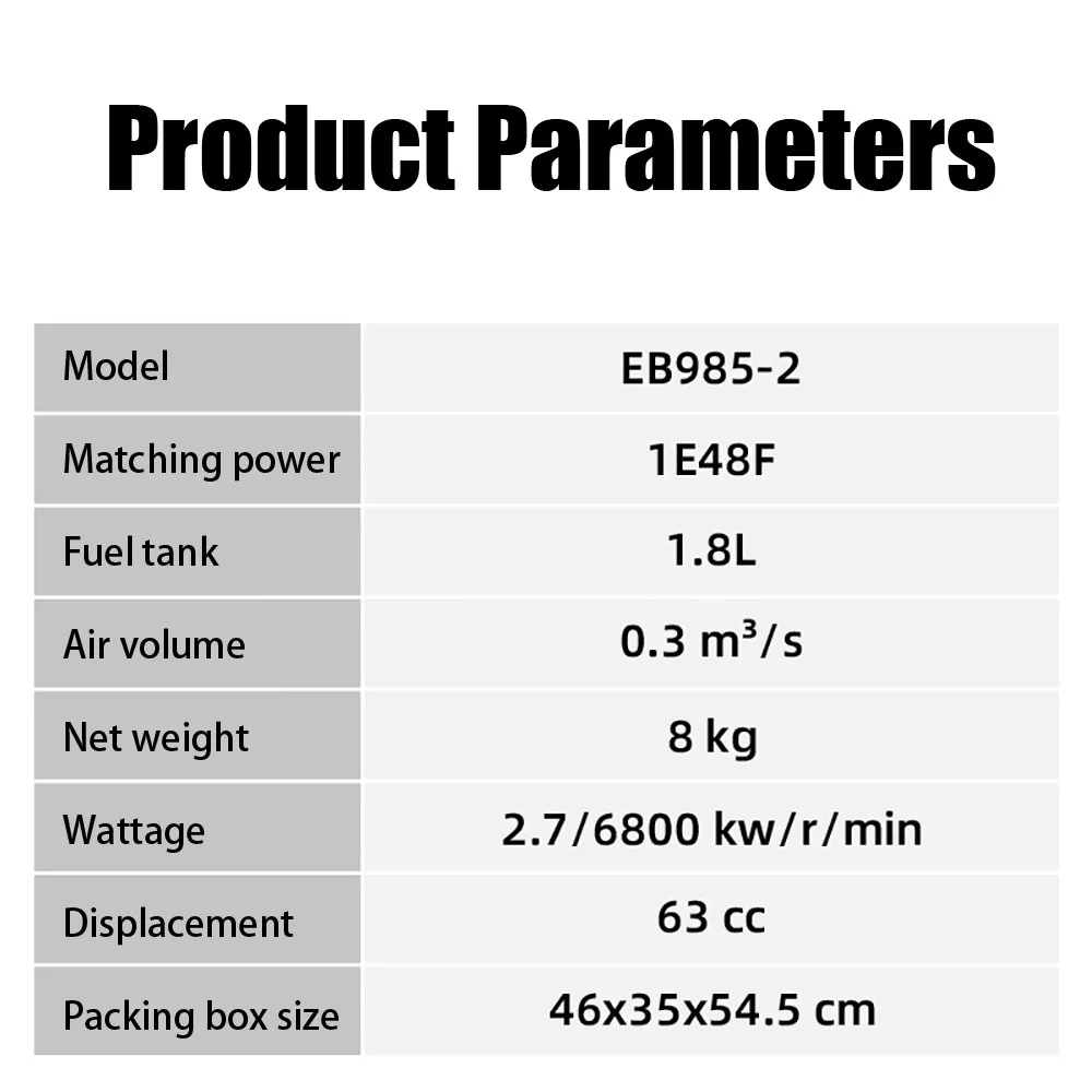 2-Stroke High Power Fire Extinguishing Blower Petrol Blower Fire Snow Dust Remover Air Fan Backpack Petrol
