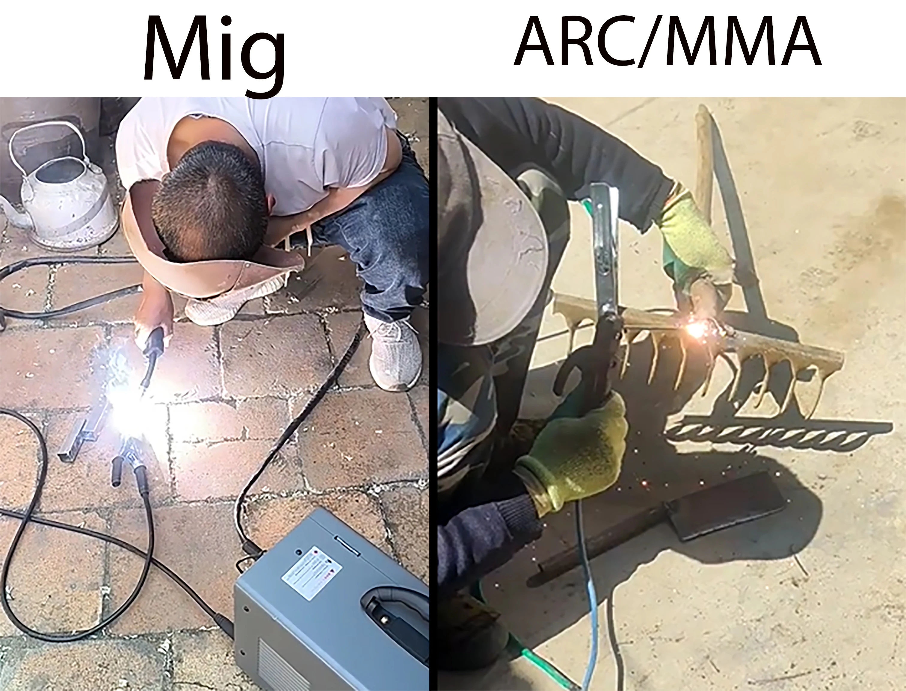 3 In 1 Semi-automatic Welder No Gas Flux Cored MIG MMA Welding Machine IGBT Inverter Arc Welders For Home DIY Beginners