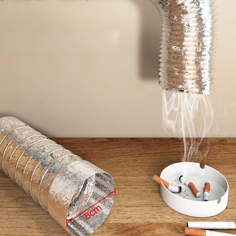 USB Powered Solder Smoke Absorber ESD Fume Extractor Fan Pipe Duct Exhuast Fan with 1/3/6M Pipe Tub Ventilation F19E