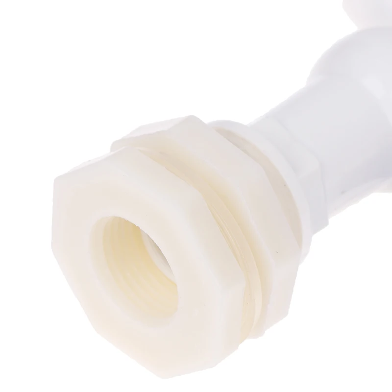 White Barrel Water Tank Spout Valve for Garden and Rainwater Collection