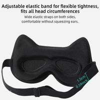 Masque de sommeil pour enfants, 3D stéréoscopique, bloquant la lumière, confortable, non pressant, doux pour les yeux, respirant, masque de nuit pour les voyages 3