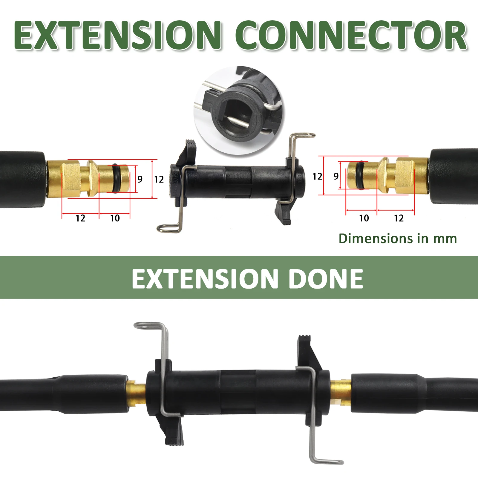 6~20m Car Washer Hose Pipe Cord Pressure Washer Water Cleaning Extension Hose Water Hose for Karcher K2 K3 K4 K5 K6 K7 Sink 6