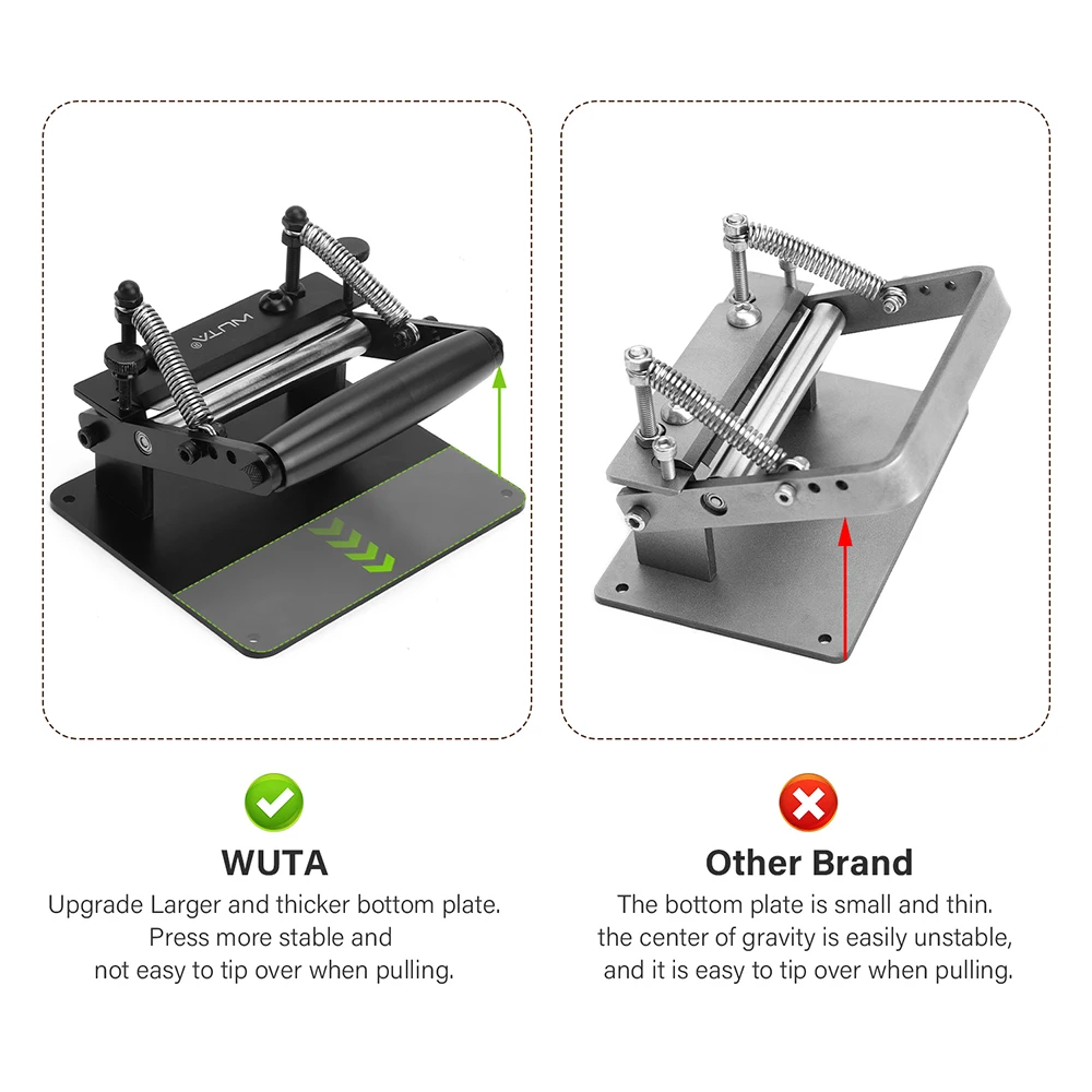 Description Picture 6 of itemWUTA Manual Leather Skiving Machine Strip Belt Thinning Skiver Splitter Cowhide Leather Peeling Machine DIY Strap Cutting Tools