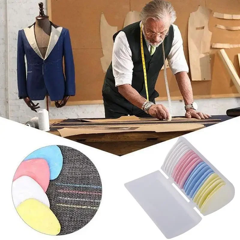 Colorful Fabric Tailors Chalk Erasable Fabric Marker 10/20/30pcs Patchwork Clothing Sewing Tool Box Set Needlework Accessories