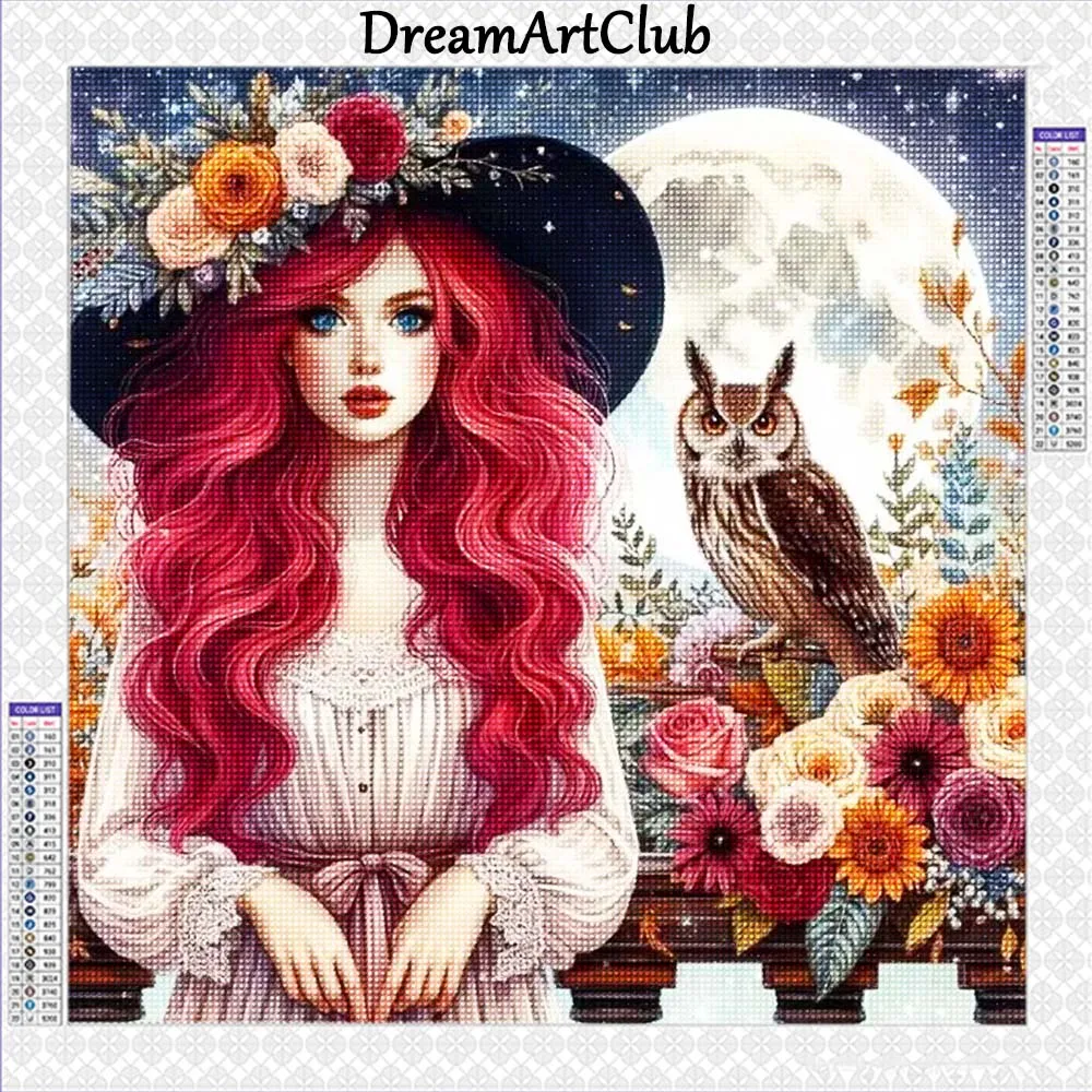 Diamond Painting Kit Woman And Eagle New Collection 2024 Diamond Mosaic 5D DIY Cross Stitch Kits Diamond Art Home Decoration
