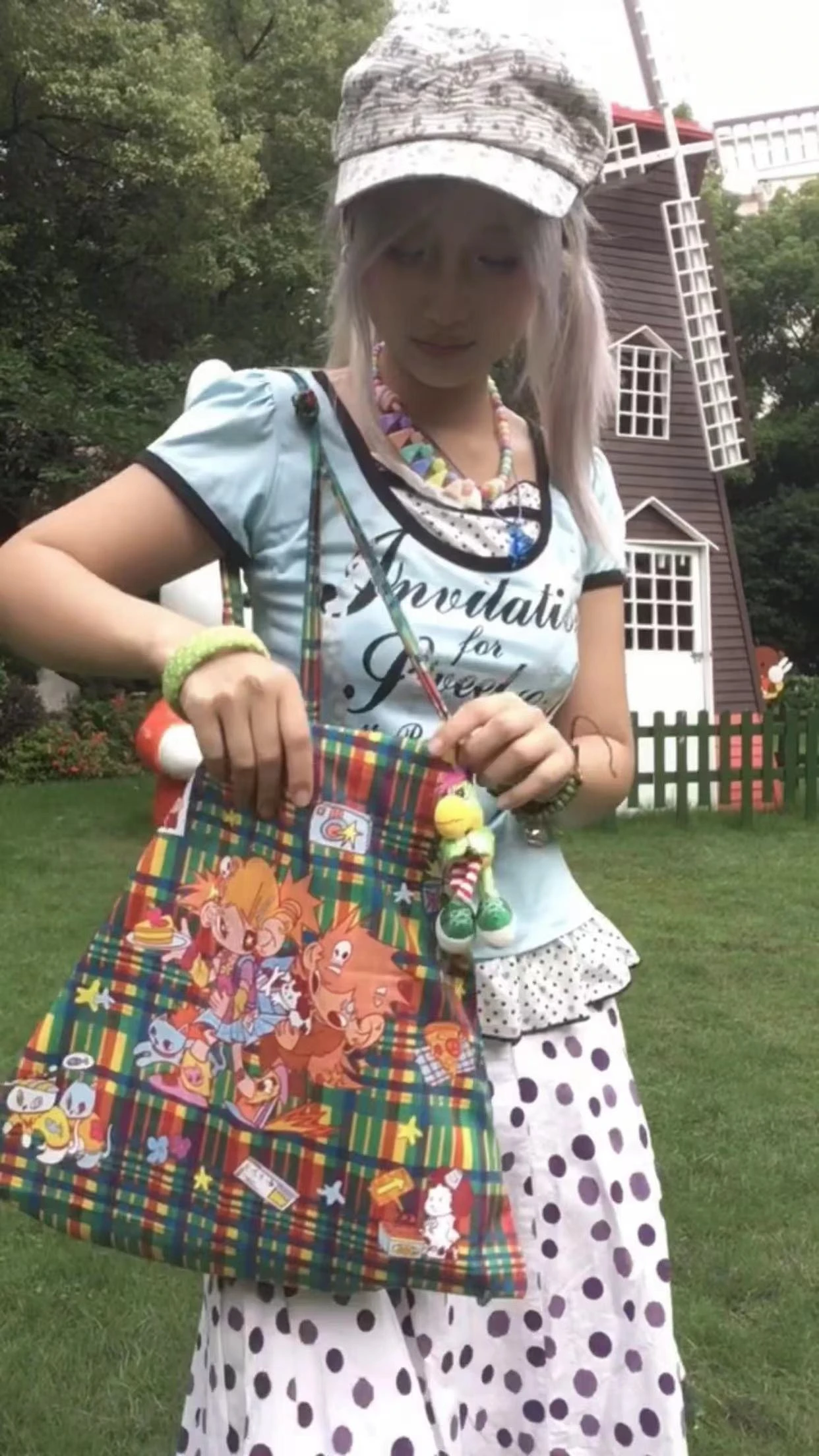 Karrram Japanisches Y2k-T-Shirt mit Buchstaben-Print, 2000er-Jahre-Stil, gefälschte zweiteilige Oberteile, Vintage-Harajuku-Cutecore-T-Shirt, Lolita, amerikanisches Retro – Detail 12