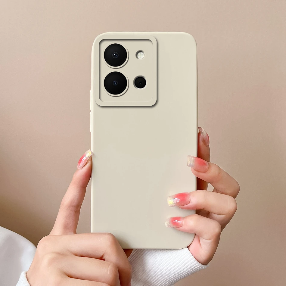 Candy Color Soft Silicone Full Protection Phone Case - Smooth Liquid Design