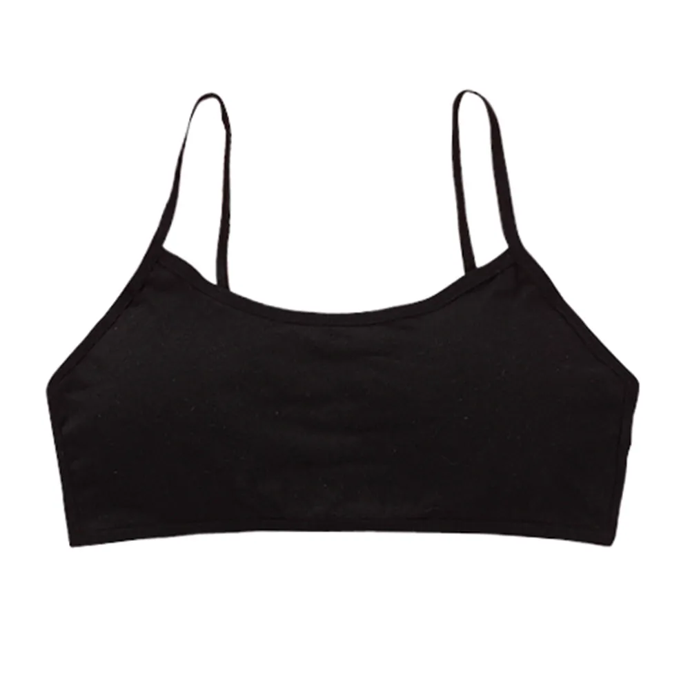 3PCS Girls Student Sports Bra Soft Children Teenager Vest