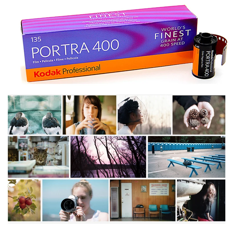 135 필름 네거티브 필름 코닥 포트라 400 35mm ISO 프로페셔널 400 1/2/3/5/10롤 c41 프로세스 Mvp 카메라 (유통기한: 2027)
