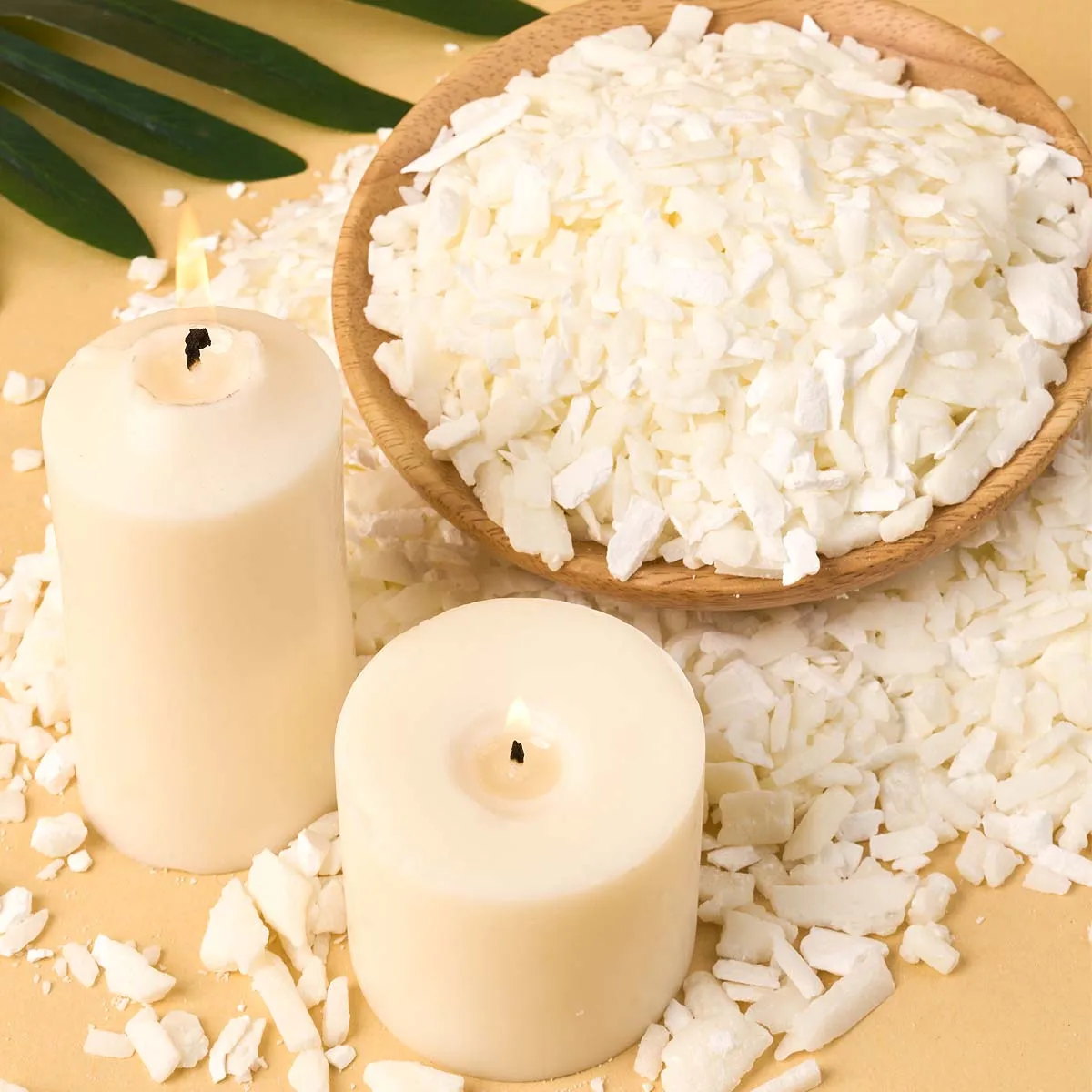 1000/453/200/100g Natural Soy Wax Scented Candles Making Material Additive-Free DIY Handmade Smokeless Candle Supplies