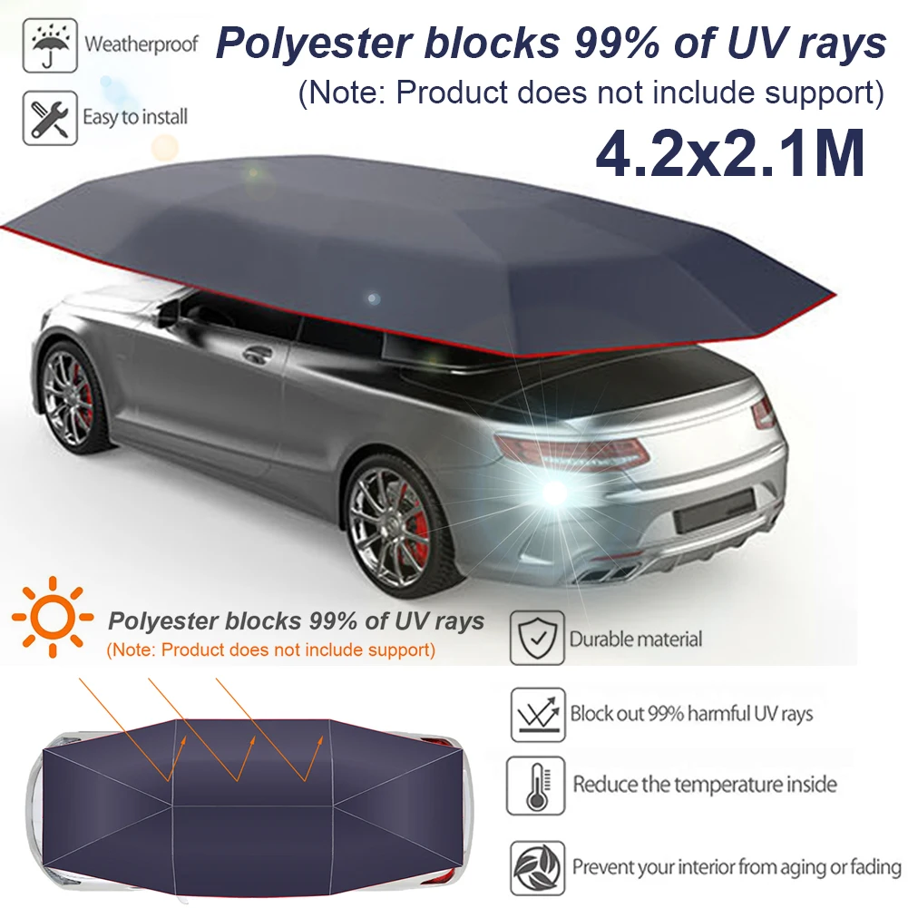 MLAutoTarpaulinCanopyCoverOutdoorWaterproofThermalInsulation