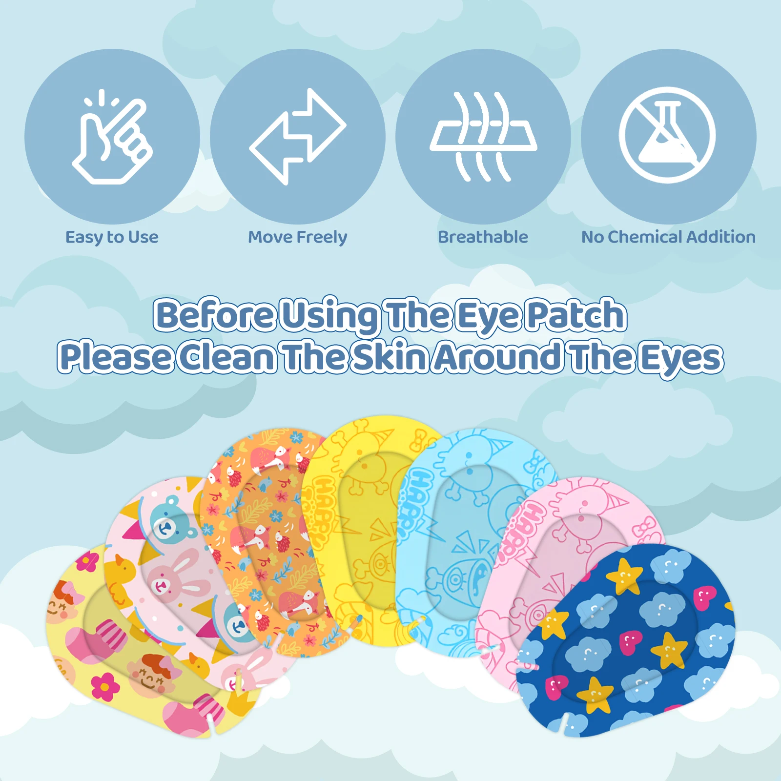 90PCS Child Amblyopia Eye Patch Training Eyeshade Orthoptic Corrected Eye Patches Lazy Kids Girl Boy Adult Adhesive Eye Mask Hot 5