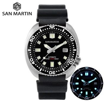 NEW Men Automatic Mechanical Diver Watch 6309 Turtle 20 Bar Stainless Steel Sapphire Rubber Strap BGW9 Luminous 1