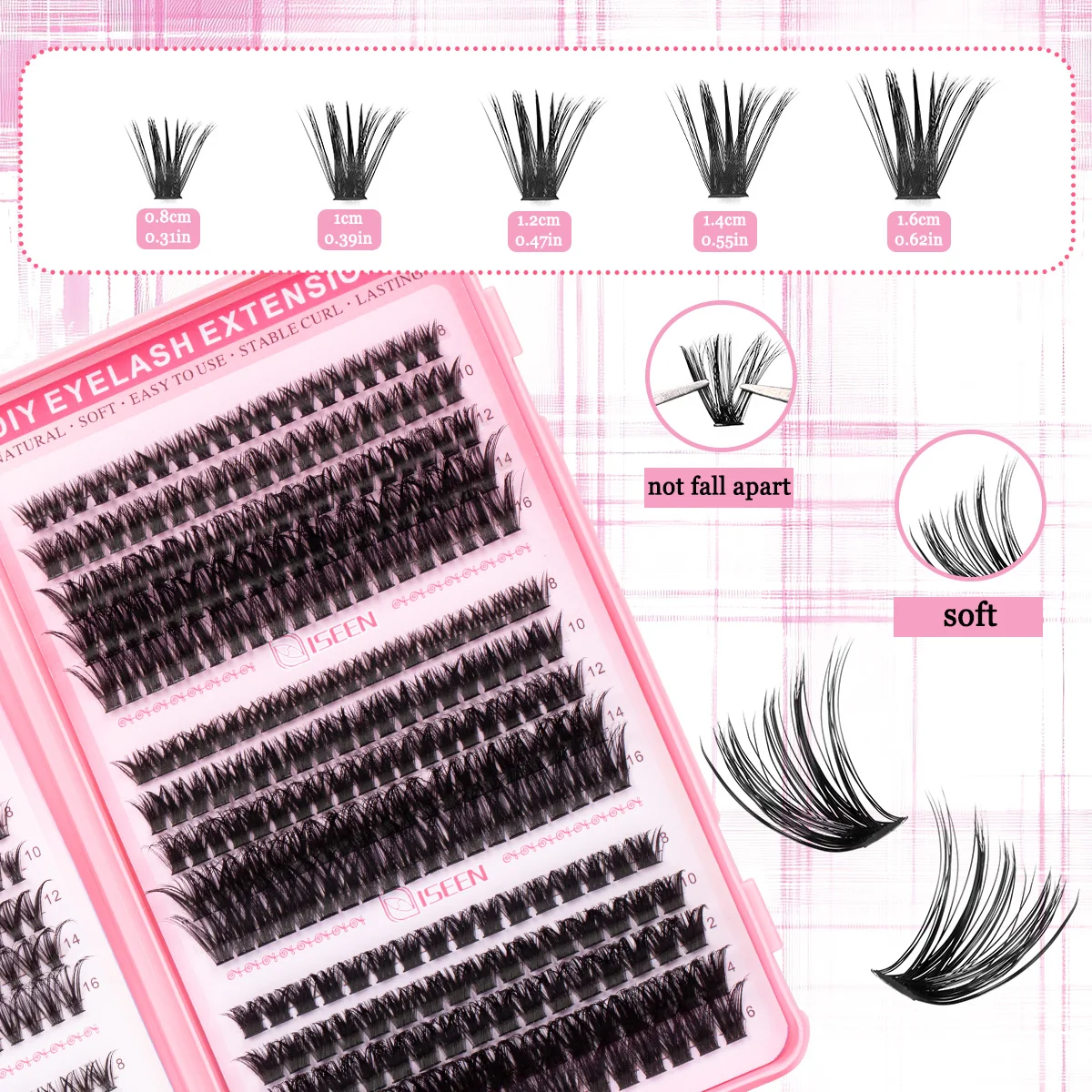 Natural Look Individual Eyelash Extensions Kit for DIY Beginners
