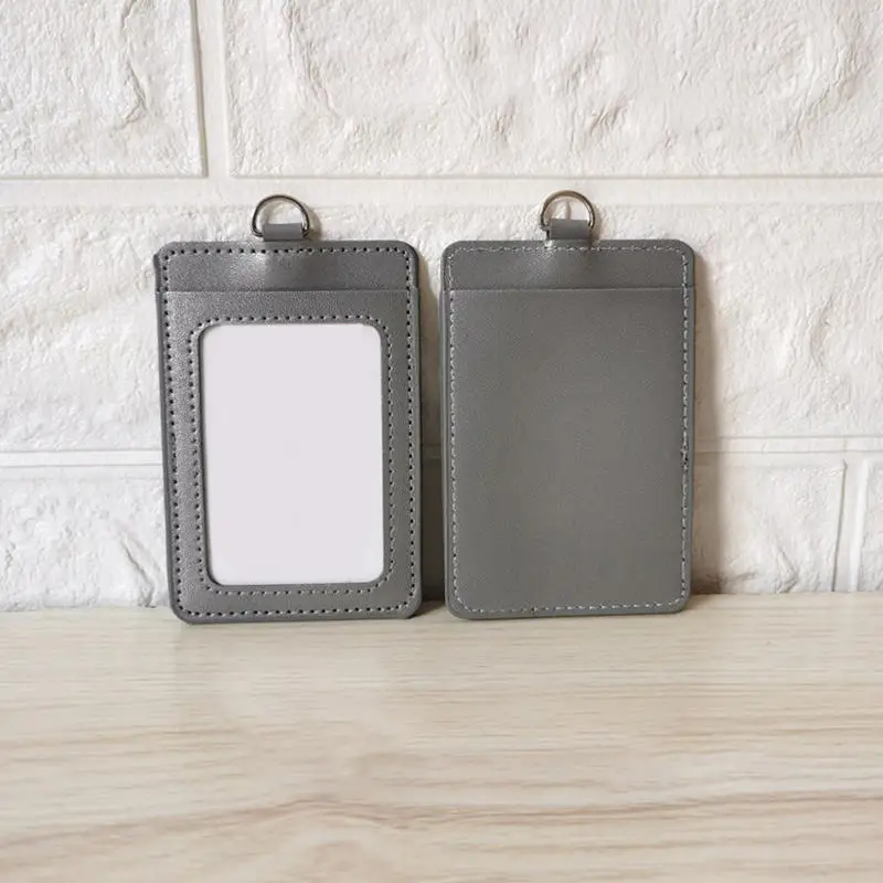 حامل بطاقة عمل هوية العمل على الوجهين من جلد البول...