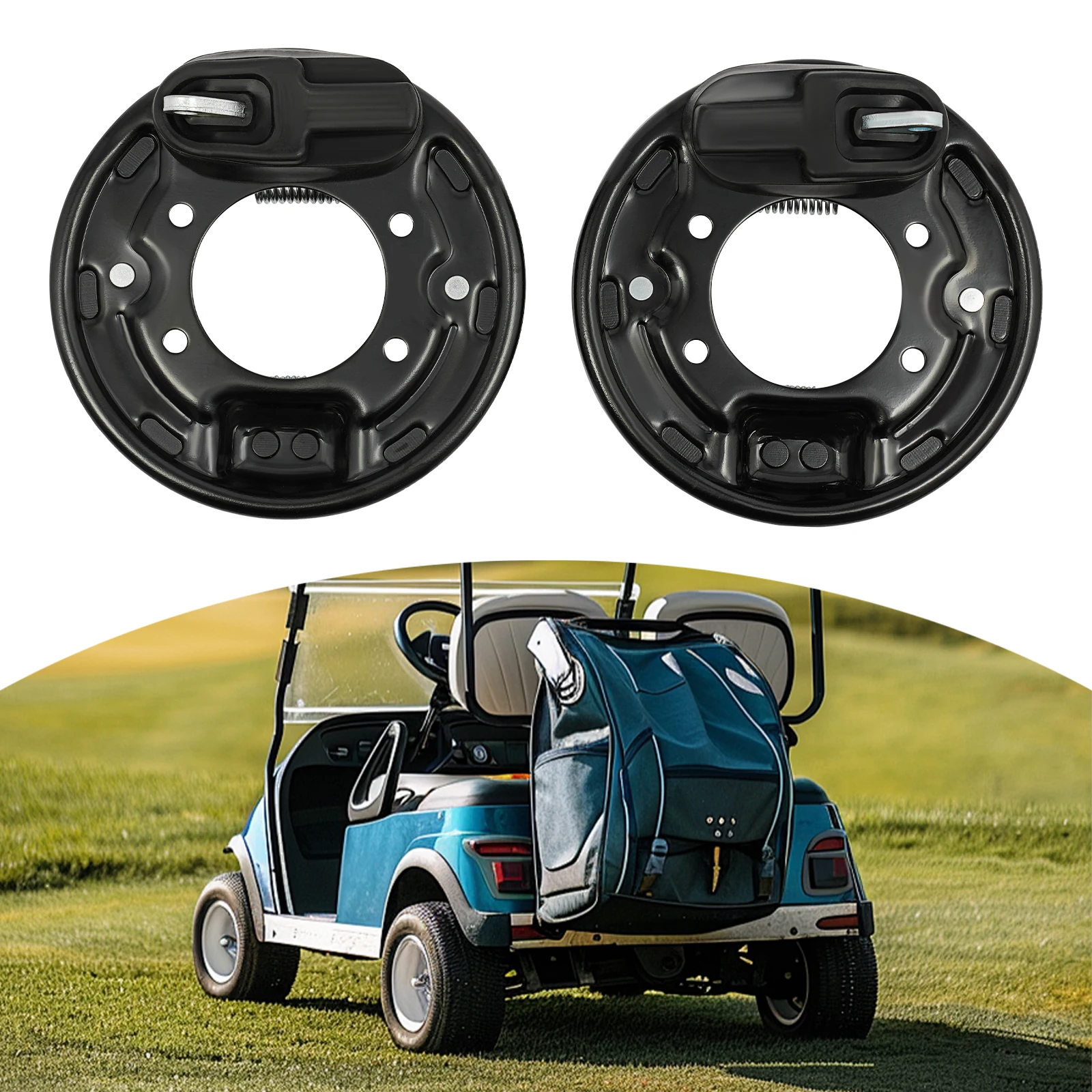 Fahrer- und Beifahrerseite, Golfwagen-Bremssatz, 2,47 kg, 1 Paar Golfwagen-Club-Auto-Hinterradbremsenbaugruppe für Club Car DS ab 1995 – Detail 7