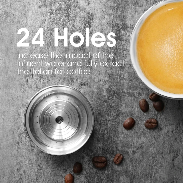 ICafilasiCafilas Vip Link Stianless Steel Reusable Big CUP For Nespresso Vertuo Coffee Capsule Filter Espresso Vertuoline