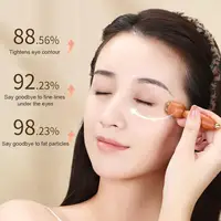 Professional Lotus Seedpod Beauty Brass & Rosewood Facial Gua Sha Tool Eye Relaxation Spot Meridians Acupoint Massage Handheld - Image 4
