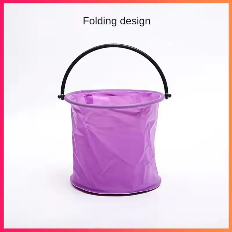 Thicken Portable Multifunctional Folding Fishing Bucket Outdoor Backpack Camping Hiking Trip Fishing Wash Cleaning Tool fishing bucket