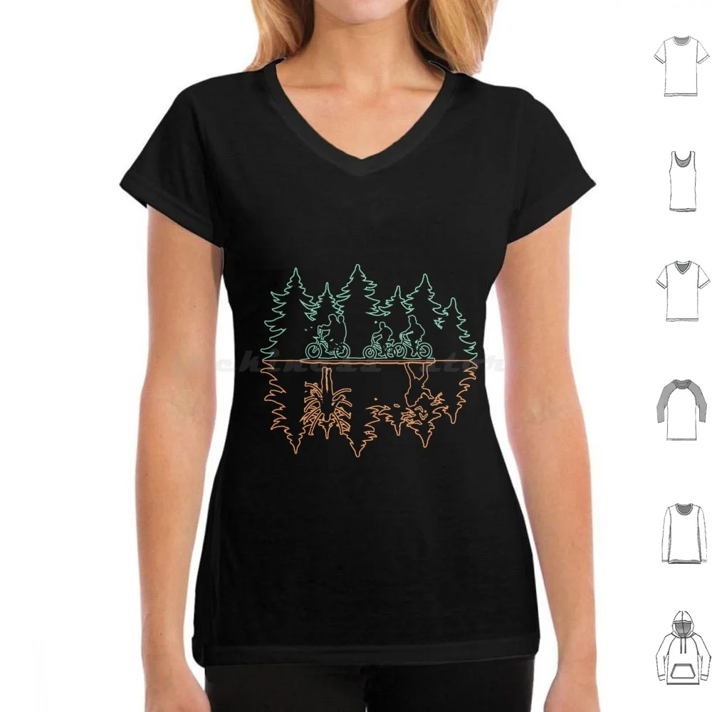 thumbnail image 1 of (El revés) 2 camisetas 6xl algodón camiseta genial cosas extrañas Will Byers Mike Eleven Lucas Dustin 80s Hawkins Netflix 1980s, 1 of 5