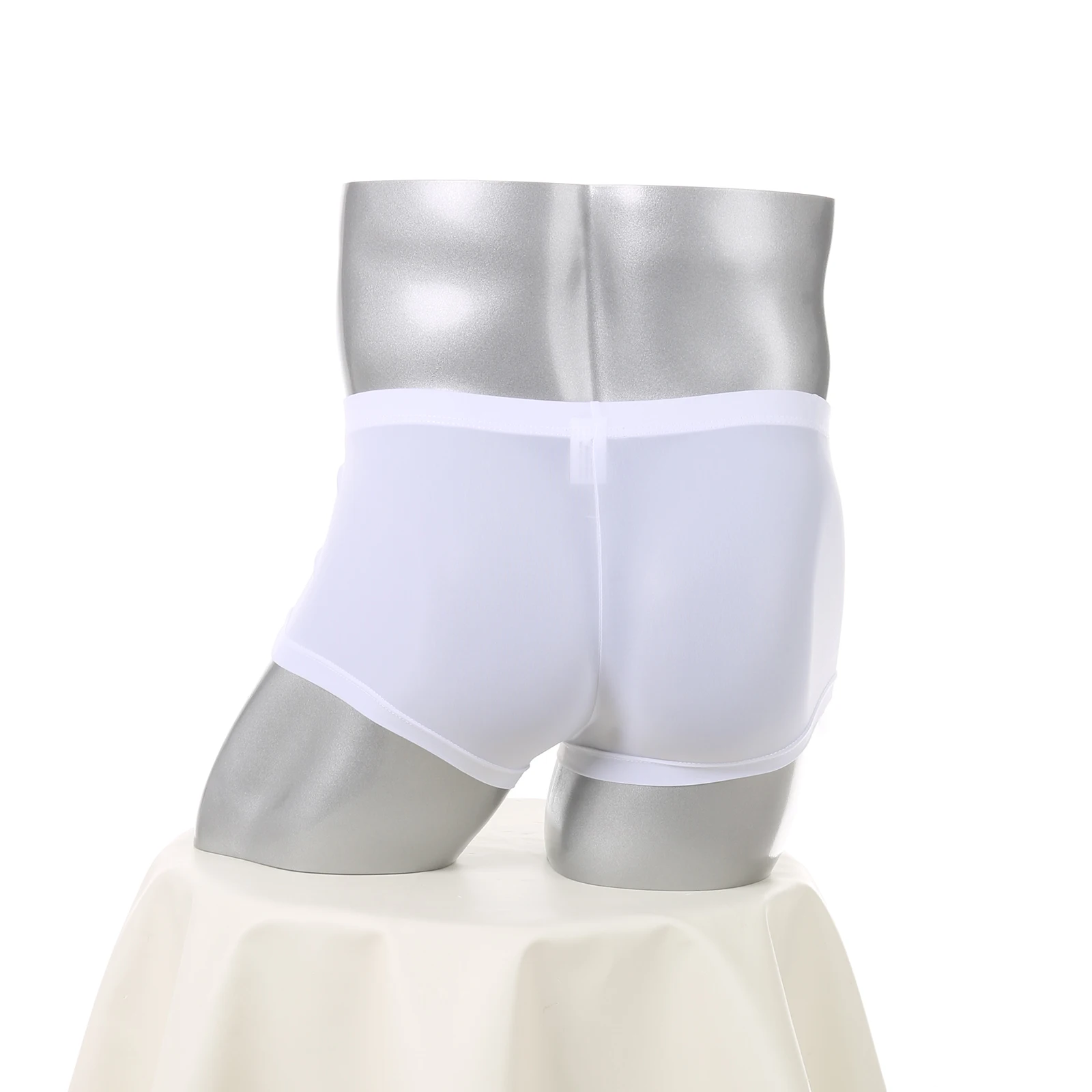 Sexy Herren-Unterwäsche Eisseide Mini-Boxershorts Transparente Ultradünne Slips Durchsichtige Unterhosen für Männer Cuecas – Detail 10