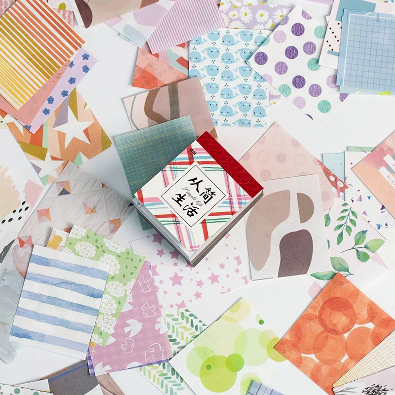 Retro-Inspired Memo Pads for DIY Projects – 400-Sheet Collection for Creative Scrapbooking and Journaling