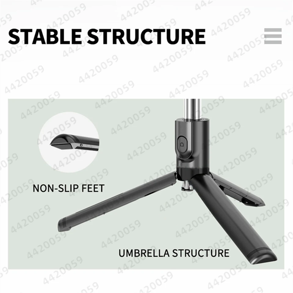 Roreta Bluetooth Selfie Stick tripod Remote Shutter Fill Light Smartphone Android IOS Extended version Selfie Stick Phone Tripod