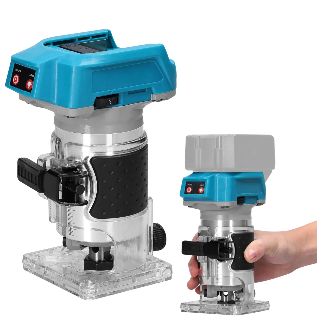 Brushless Electric Trimmer Router For Makita 18V Speed Adjustable Woodworking Electric Trimming Engraving Machine wood router machine