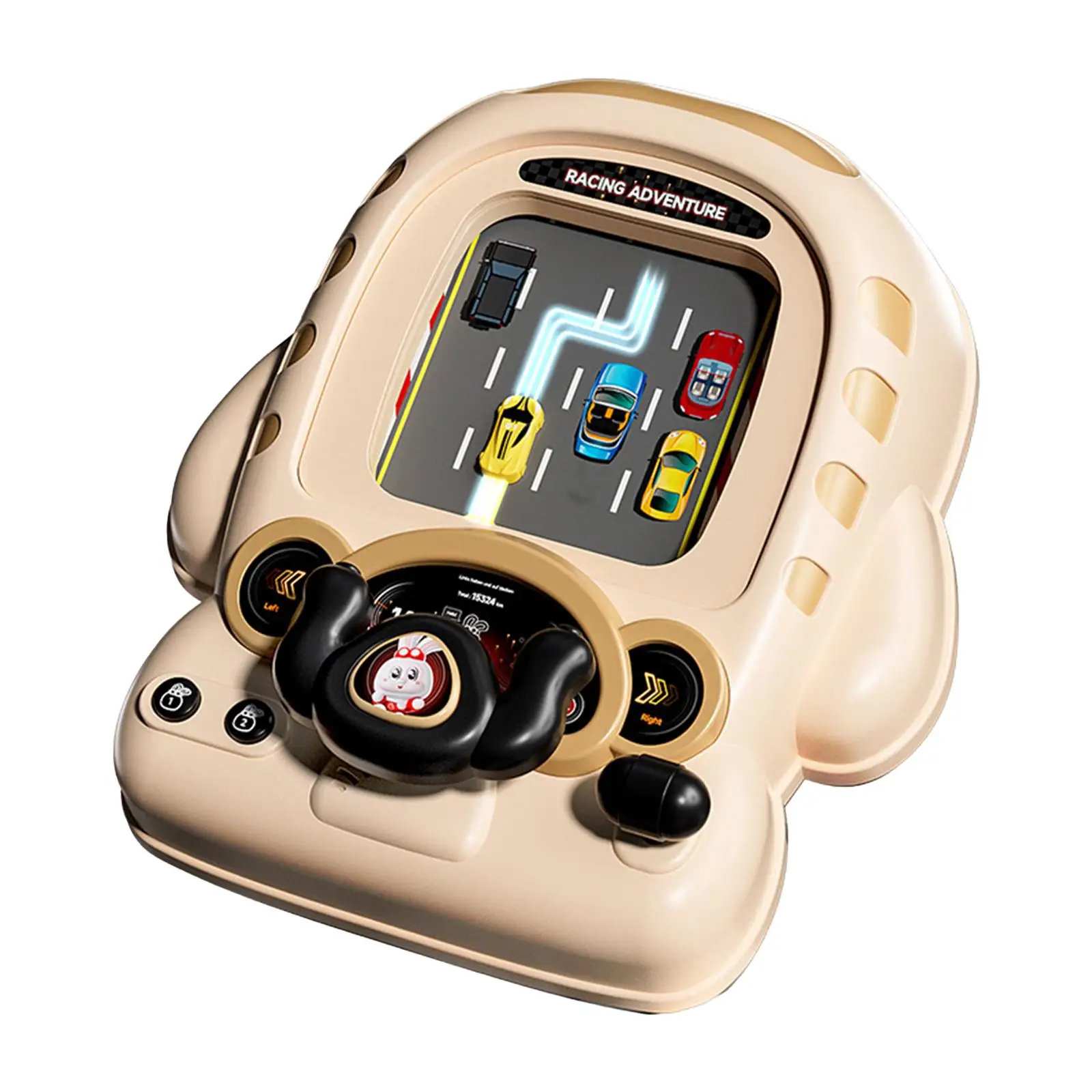 

Kids Steering Wheel Toy Portable Racing Car Toy for Boys Girls Children Kids
