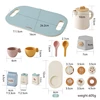Wooden Afternoon Tea Set Toy Pretend Play Coffee Learning Role Play Game Early Educational Toys for Toddlers Girls Boys Gifts 6