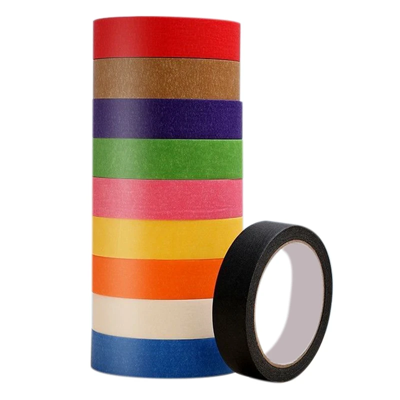 

Colored Masking Tape Set 1 Inch Of Colorful Craft Tape Vibrant Rainbow Colored Painters Tape Great For Arts & Crafts