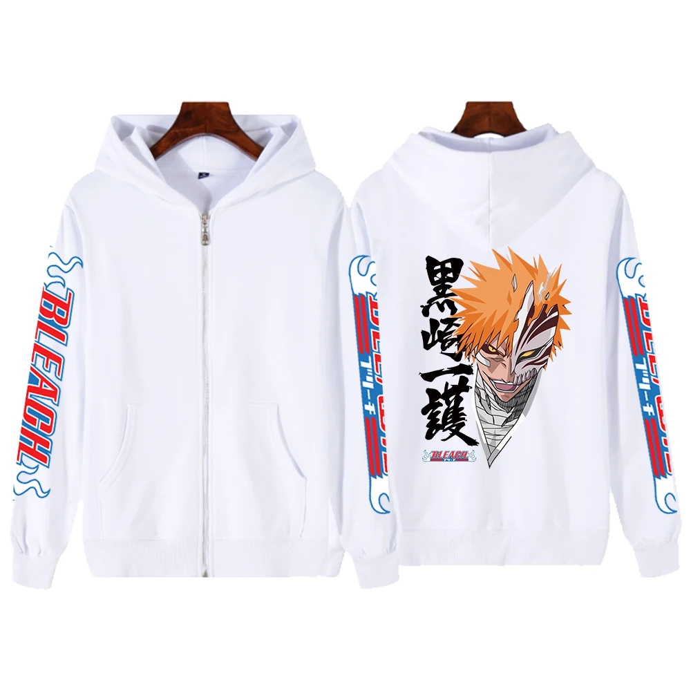2022 Bleach Anime Hoodie Kurosaki Ichigo Printed Hoodie Sweatshirts Men and  Women Casual Sport Pullover Zipper Tops