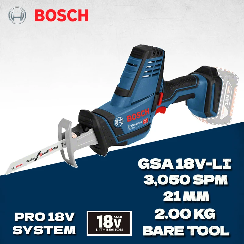 BOSCH-GSA-18V-LI-Compact-Reciprocating-Saw-Bare-Tool-18V-Lithium ...